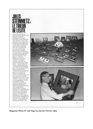 Magazine Photo N° 196 Page 65 Janvier Février 1984